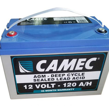 Camec - 120amp AGM Deep cycle Battery