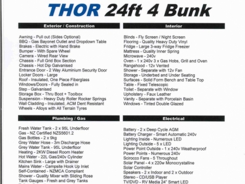 Legion - Thor - 24ft - Quad Bunk - Walk Around Bed